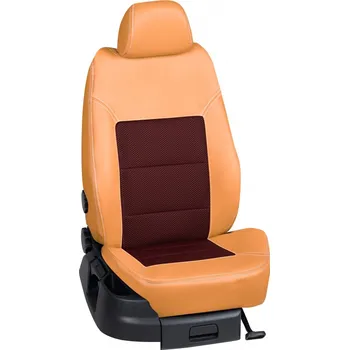 Potah sedadla Autopotahy Škoda YETI / od r.2016->, 5 dveří, Comfort, KOŽENKA > OR 0279 (OR 0279 / Hnědý koženkový bok)