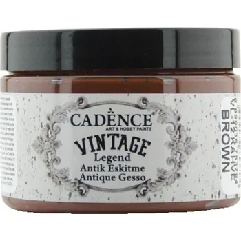 Speciální výtvarná barva Cadence Barva s kamínky Cadence Vintage Legend, 150 ml - brown, hnědá
