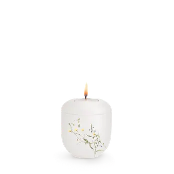 Smuteční dekorace Keramická miniurna Botanique - Louka, žlutá