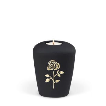 Smuteční dekorace Keramická miniurna Lucy - Černá