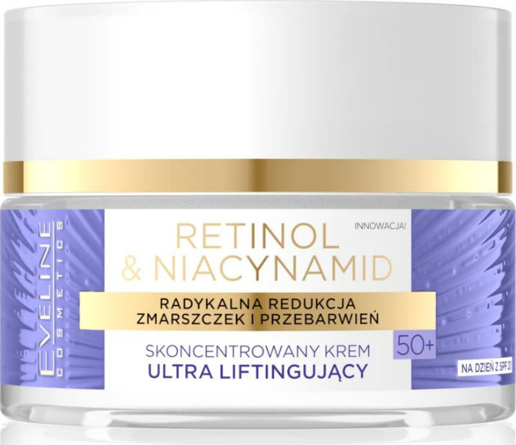 Eveline Cosmetics Retinol And Niacynamid 50+ liftingový denní krém ...