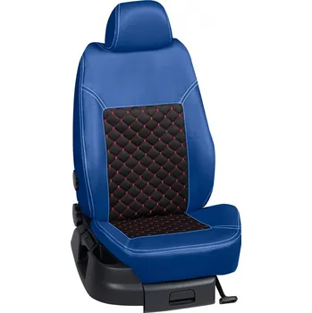 Potah sedadla Autopotahy Kia CEED / od r.2018->, 5 dveří, KOŽENKA > KS002 (KS002 / Modrý koženkový bok)