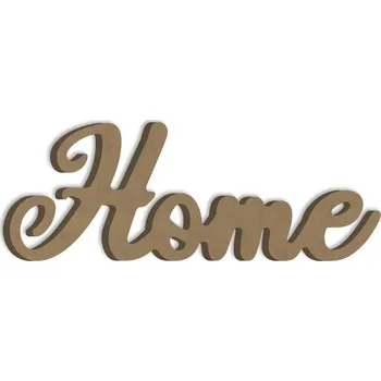 Gomille Dřevěný výřez k dekoraci Gomille, samostojící, 29,3x11 cm - Nápis Home