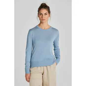 Dámský svetr SVETR GANT FINE KNIT C-NECK DOVE BLUE