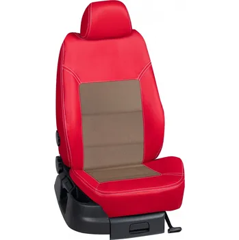 Potah sedadla Autopotahy Seat ALTEA / od r.2004->, Altea,XL 4-dveře, KOŽENKA > OR 0416 (OR 0416 / Červený koženkový bok)