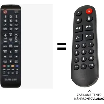 Dálkový ovladač Samsung AA59-00741A náhradní dálkový ovladač pro seniory.
