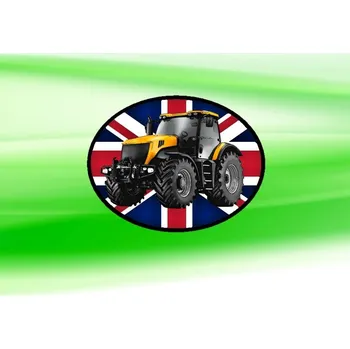 Nášivka nášivka s traktorem JCB 7230 Obdélník (nášivky traktory)