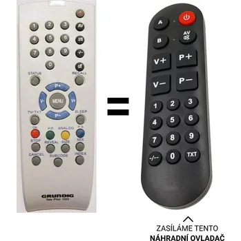 Grundig TP1002, RC-FS29, RC-L-05 náhradní dálkový ovladač pro seniory