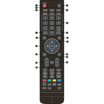 Dálkový ovladač Supra STV-LC19T660WL náhradní dálkový ovladač jiného vzhledu