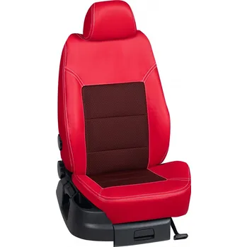Potah sedadla Autopotahy Seat TOLEDO / od r.1996->, 4-dveře, KOŽENKA > OR 0279 (OR 0279 / Červený koženkový bok)
