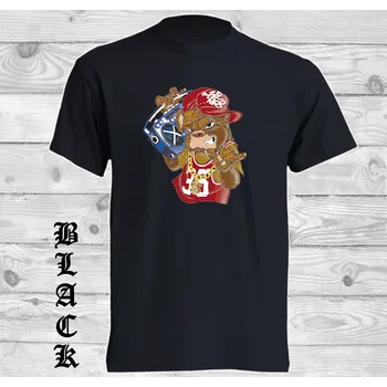 detske-bavlnene-levne-tricko-potisk-hip-hop-pes Barva: Black -černá, velikost: 152