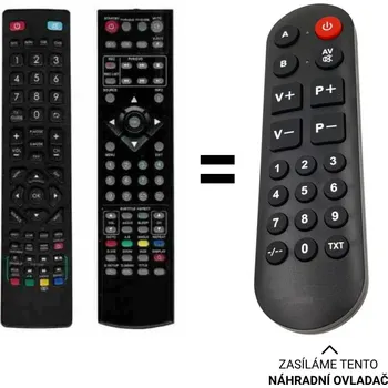 Dálkový ovladač Blaupunkt BLA-32/148N-GB-11B-HBQKU-EU náhradní dálkový ovladač pro seniory