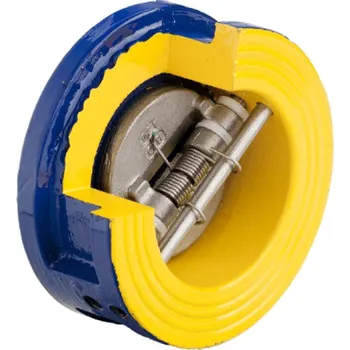 Ventil ZETKAMA Fig. 407 zpětná klapka s pružinou mezipřírubová DN50 PN16, max. 100°C, L=43 mm