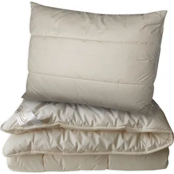 přikrývka 2G Lipov Vlněná ložní souprava Wool & Batist extra hřejivá - 220x200 / 2x70x90 cm