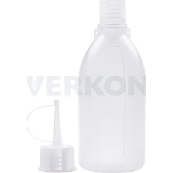 Láhev kapací včetně šroubového uzávěru se závitem GL, PE, Objem [ml]: 100, Graduace [ml]: 20, GL [mm]: 18