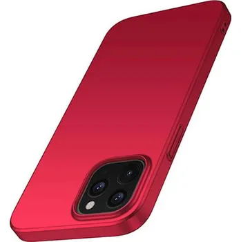 Pouzdro na mobilní telefon Ochranný plastový kryt pro Apple iPhone 12 Pro Max - červený
