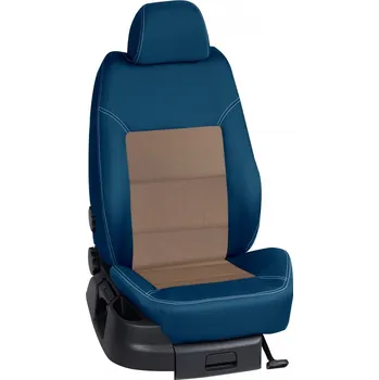 Potah sedadla Autopotahy Dacia DOKKER / od r.2016->, 5 Místa, KOMFORT > OR 0416 (OR 0416 / Modrý bok)