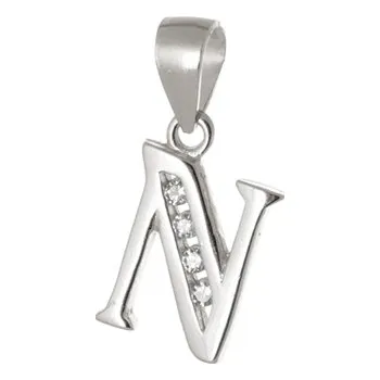 Přívěsek Stříbrný přívěšek s písmenem N 59893F