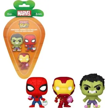 Figurka Funko Pocket Pop! Marvel Spiderman, Hulk, Iron Man Easter 3ks