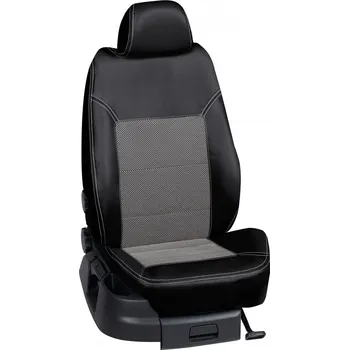 Potah sedadla Autopotahy Seat LEON / od r.2008->, 5-dveří, Reference, Style, KOŽENKA > OR 0413 (OR 0413 / Černý koženkový bok)