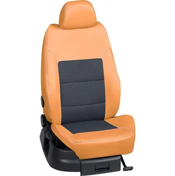 Potah sedadla Autopotahy Seat TOLEDO / od r.1997->, 4-dveře, KOŽENKA > OR 0013 (OR 0013 / Hnědý koženkový bok)