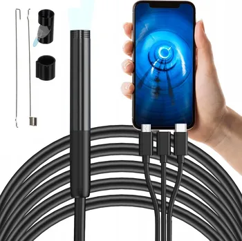 Žertovný předmět Profesionální endoskopická kamera 2 m s připojením k mobilu