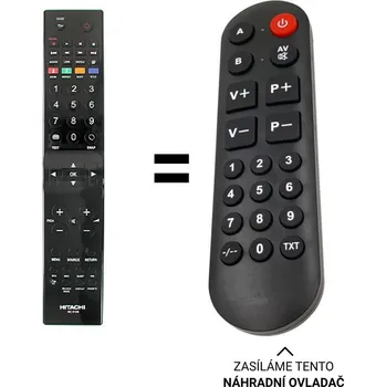 Hitachi RC5100 náhradní dálkový ovladač pro seniory