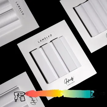 Obklad Lamelio Lamelový dekorativní profil INFINITY OLMO / Bílá 2,7 m