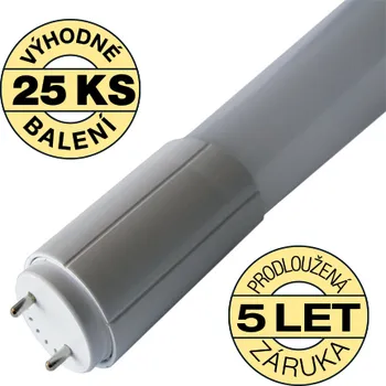 LED trubice LED zářivka 150cm 24W denní bílá 4000K 3600lm, životnost 50 000 hodin, záruka 5 let! - CENOVĚ VÝHODNÉ BALENÍ - 25 ks