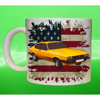 hrnek Ford Capri 150ml (hrneček s osobním autem )
