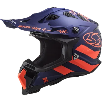 Helma na motorku Enduro helma LS2 MX700 SUBVERTER CARGO MATT BLUE FLUO L