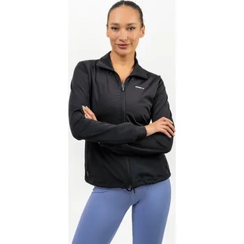 Dámská mikina NEBBIA Mikina na zip s odleskem SLEEK černá M
