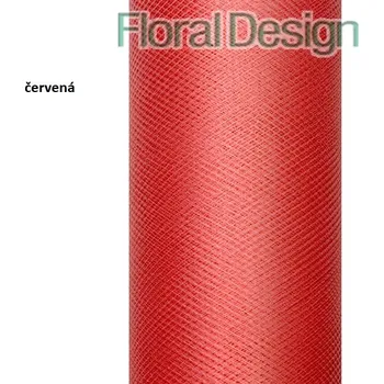 Party dekorace Tyl 15cm x 9m červená