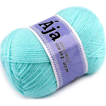 Příze Pletací příze Ája 50 g, barva 3 (921) modrá azurová