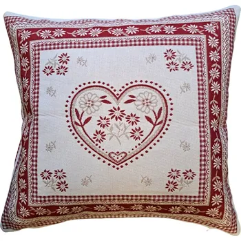 Povlak na dekorativní polštářek Povlak na polštářek srdce