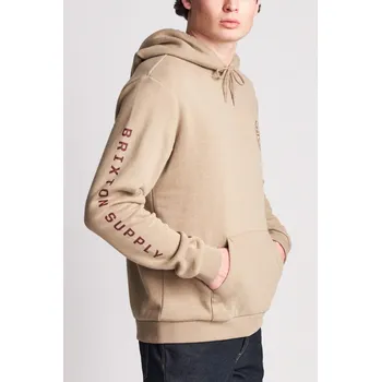 Pánská mikina brixton Pánská mikina oath ii intl hood light khaki