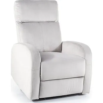 Masážní křeslo Signal Relaxační polohovací křeslo OLIMP VELVET sv. šedé BLUVEL 03