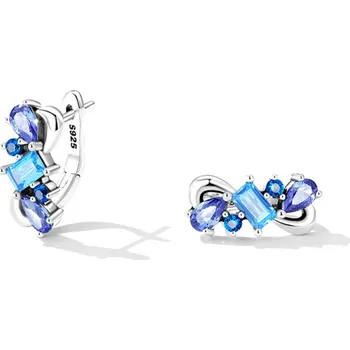 Náušnice For Silver Dámské náušnice s modrými zirkony - Stříbro 925
