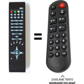 Hyundai TVL22800, HLH22982 Technika LCD46-920 LCD19-919 náhradní dálkový ovladač pro seniory