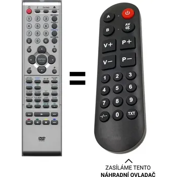 Orion 19PL145DVD , TV19PL120DVD, 22PL156DVD náhradní dálkový ovladač pro seniory