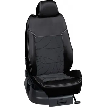 Potah sedadla Autopotahy Škoda KAMIQ / od r.2019->, 5 dveří, ( Sport ), KOŽENKA > OR 0183 (OR 0183 / Černý koženkový bok)