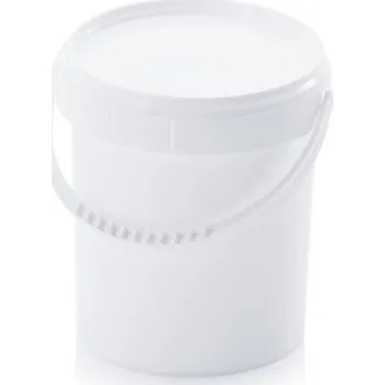 Kbelíky kulatý 0,88 litru - Dopravní bílá - materiál: PP - ER 0\,88-118+DK
