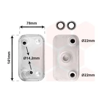 Motor automobilu Chladič oleje, automatická převodovka VAN WEZEL 06003406