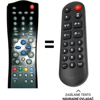 Dálkový ovladač Philips 20PT1554/56 náhradní dálkový ovladač pro seniory