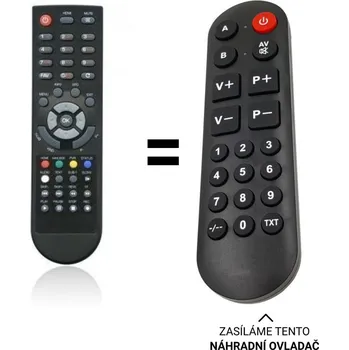 Dálkový ovladač Opticum X110 RCU-009, RCU009 náhradní dálkový ovladač pro seniory