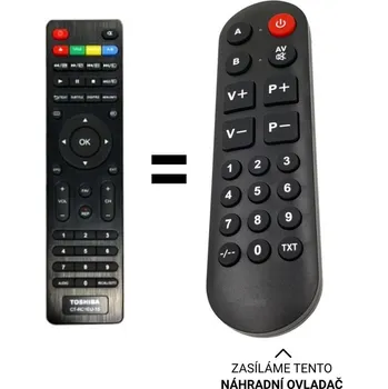 Toshiba CT-RC1EU-15 náhradní dálkový ovladač pro seniory
