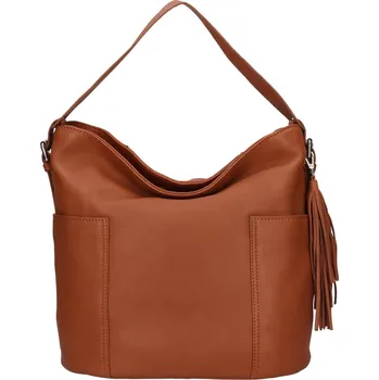 Kabelka Dámská kožená kabelka The Trend Lenka - koňak