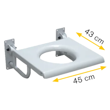 Koupelnové sedátko SEDAČKA DO SPRCHY S KRUHOVÝM VÝŘEZEM