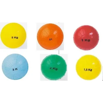 Gymnastický míč Plastico Rýhovaný míč s dvojitým obalem - hmotnost 1 kg