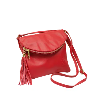 Kabelka NovaKabelka.cz Kožená italská crossbody kabelka Tina Rossa